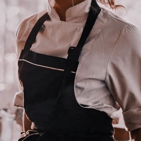 Tan Aesthetic, Perfect Illusion, Kate Stewart, Female Chef, Chef Clothes, Personal Chef, Culinary School, Chef Apron, Aesthetic Women