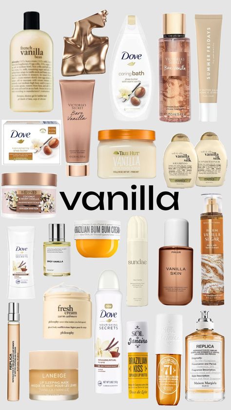 Vanilla Girl Scents, How To Smell Like Vanilla, Layered Scents, Smell Good Combo, Scent Layering, Vanilla Perfumes, Vanilla Scents, Vanilla Smell, Fragrances Perfume Woman