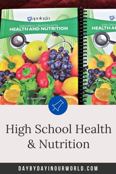 Apologia is making health and nutrition easy to learn for homeschooled high school students. Overview and review of the Health and Nutrition program by homeschool mom of boys. Homeschool Health, High School Health, Nutrition Activities, Health Unit, Mom Of Boys, Student Notebooks, Homeschool High School, Educational Activities For Kids, Nutrition Program