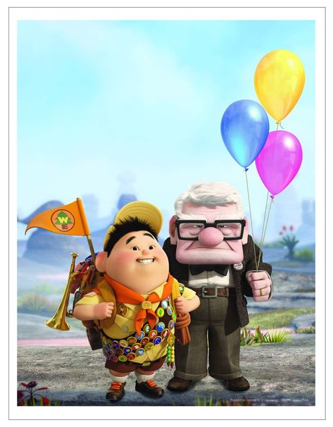 Up Characters, Recuerdos Primera Comunion Ideas, Up Pixar, Up Movie, Film Up, Up Poster, Best Night Ever, Disney Up, Cake Printing