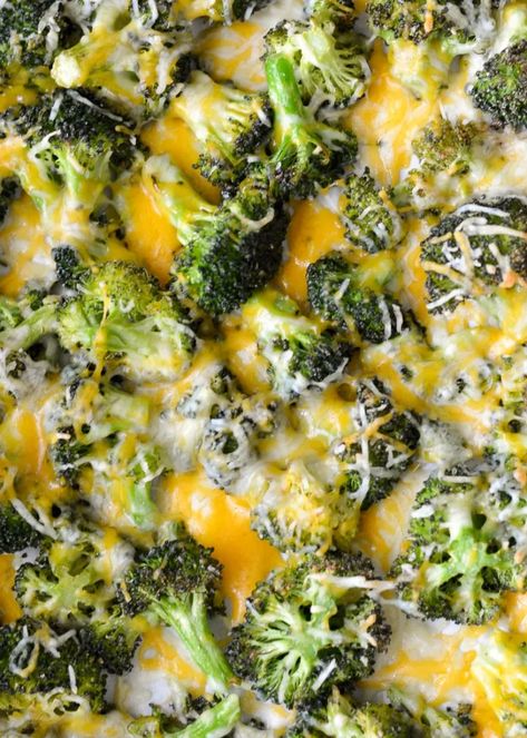 Cheddar Roasted Broccoli (low carb + keto)