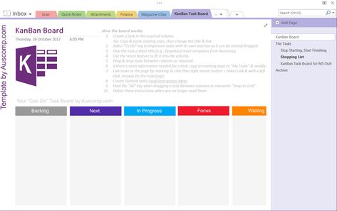 6 Tips for Using Microsoft OneNote as Your To-Do List Microsoft Onenote Templates, One Note Tips, Microsoft Onenote, To Do App, Onenote Template, To Do List Template, Work Hack, One Note Microsoft, Kanban Board