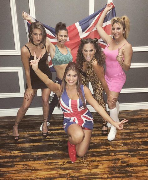 SPICE Girls Halloween Costume #spicegirls #halloween #girlpower #groupcostume #obsessed #love #spiceupyourlife Spice Girls Halloween Costume, Obsessed Love, Girls Halloween, Birthday Party Planning, Group Costumes, Braided Bun, Spice Girls, Halloween Girl, Buns