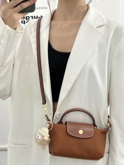 Mini Longchamp Bag, Longchamp Bag Outfit, Longchamp Outfit, Longchamp Purse, Longchamp Mini, Longchamp Bag, My Turn, Cognac Color, Trending Handbag