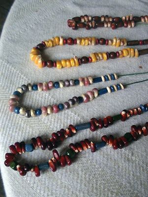 cypress space: November Handwork....Necklace of Indian Corn Corn Jewelry, Lavender Bath Salts, Dried Corn, Indian Corn, Farmhouse Crafts, Scented Oil, Lavender Bath, May Day, Colorful Roses