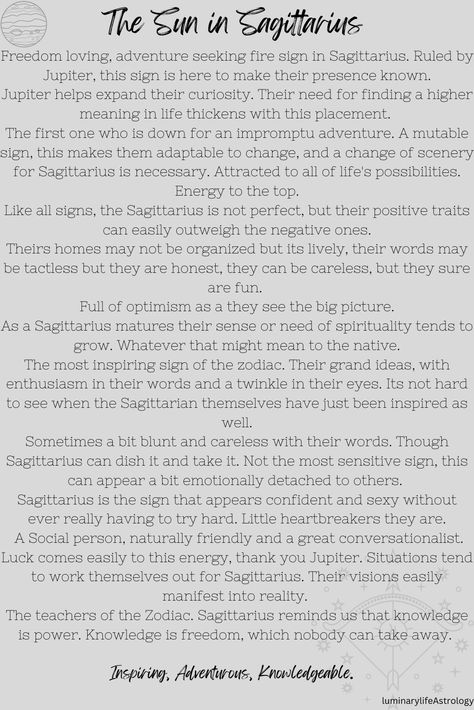 The sun in Sagittarius general traits and personality. Sun In Sagittarius, Sun Sagittarius, Sagittarius Sun, Sun Signs, Nana Komatsu, Positive Traits, Fire Signs, Sun Sign, Loving Someone