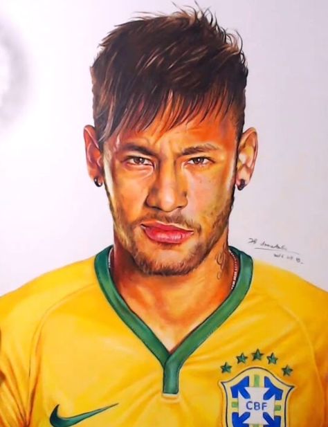 Draw Neymar Jr, Drawings For Beginners, Celebrities With Cats, Koi Fish Drawing, Drawing Instructions, Draw Step By Step, Pencil Drawing Tutorials, How To Draw Steps, Messi And Neymar