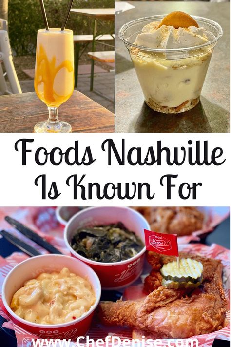 10 Foods Nashville Is Known For & Where To Eat Them — Chef Denise Nashville Restaurants Best, Nashville Food, Nashville Restaurants, Drink Bucket, Nashville Hot Chicken, Bbq Burgers, Nashville Hot, Tennessee Travel, Usa Travel Guide