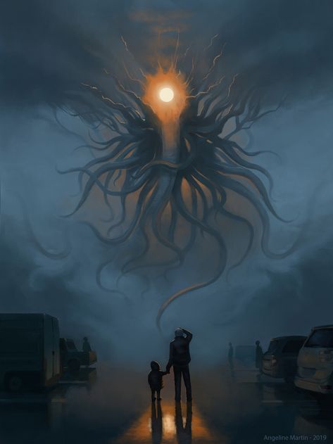 ArtStation - Fallen God, Angeline Martin Lovecraft Art, Lovecraft Cthulhu, Lovecraftian Horror, Dark Creatures, Cthulhu Mythos, Cosmic Horror, 다크 판타지, Call Of Cthulhu, Monster Concept Art