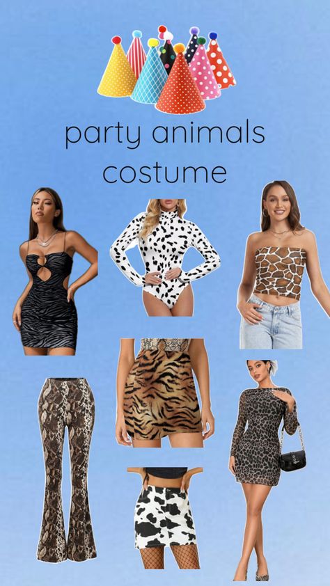 this party animals costume would be the perfect group costume! all items found on amazon. this pin contains affiliate links. Party Animals Costume, Animals Costume, Party Animal Costume, Animal Outfit, Animal Dress, Party Animals, Group Costumes, Party Animal, Outfit Women