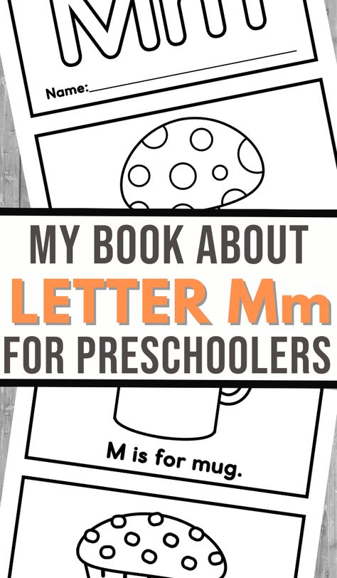 Teaching Preschoolers Letters, Letter M Activities, Letter Learning Activities, Read Letters, Homeschool Freebies, Letter Identification, Free Printable Letters, Kindergarten Books, Book Letters