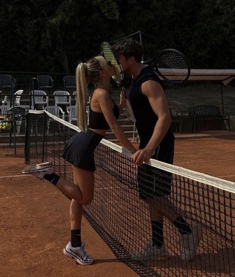 #coupleaesthetic #sportycouple #cutecouple Couples Vision Board, Couple Game, Romeo Beckham, Dream Dates, Tennis Aesthetic, Couples Book, Tumblr Pics, Aesthetic Couple, Future Lifestyle