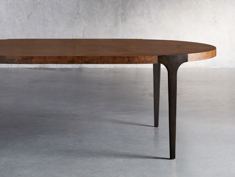 Cordelia Dining Table | Arhaus Table Base Design, Art Deco Dining, Dining Table Dimensions, Arhaus Furniture, Oval Dining Table, Metal Dining Table, Extension Dining Table, Oval Table Dining, Aluminum Table