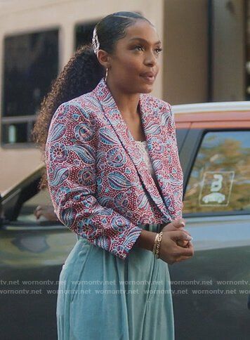 Yara Shahidi Outfits, Grown Ish Outfits, Yara Shahidi Style, Grown Ish, Quick Natural Hair Styles, Cute Prom Dresses, Tomboy Outfits, Cropped Blazer, Workwear Fashion