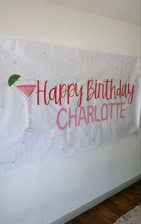 22nd Birthday Sign, 22nd Birthday Banner, 21st Birthday Banner Ideas, Birthday Signs Diy Poster, Sign Night 21st Birthday, Birthday Sign Ideas, 21 Birthday Banner, 21 Banner, 21st Birthday Signs