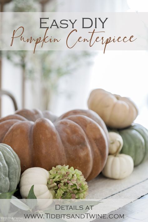 Fall White Pumpkin Wedding Centerpieces, Pumpkin Tabletop Decor, Fall Table Riser Decor, Candles And Pumpkins Centerpieces, Real Pumpkin Centerpieces, Fall Pumpkin Tablescape, Fall Neutral Tablescapes, Real Pumpkin Decor, Indoor Pumpkin Display