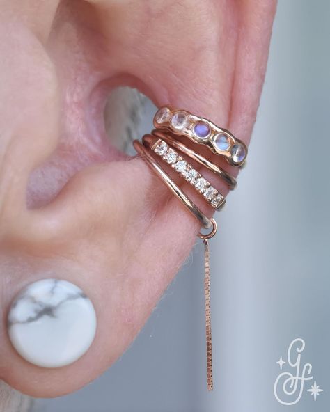 Mercedes Courtoreille on Instagram: “Part 2 of Elizabeth’s setup!! Elizabeth has a 0g conch that was performed many years ago. She decided she wants to retire wearing plugs in…” Stretched Conch, Conch Ring, 21st Birthday Diy, Conch Piercings, Conch Piercing, Birthday Diy, Body Mods, Conch, Piercings