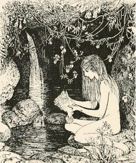 H.J.Ford Lilac Fairy, Andrew Lang, Cave In, Fairytale Illustration, Fairy Book, Fairytale Art, Book Illustrations, Fairy Art, The Fish