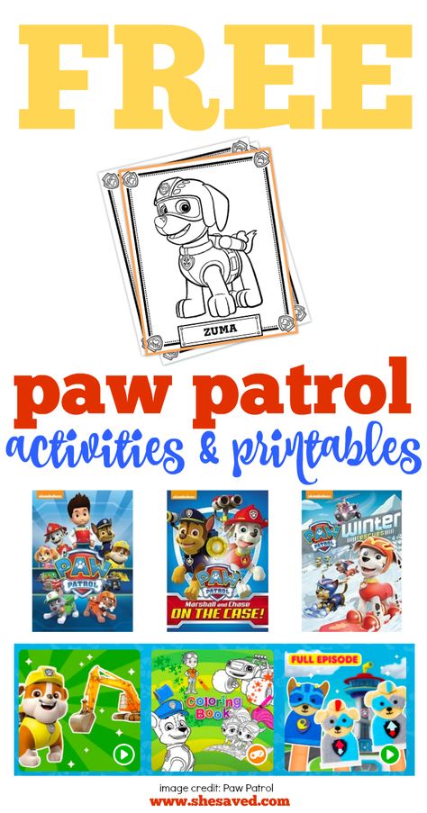 Paw Patrol Puzzle Printable, Paw Patrol Games For Toddlers, Paw Patrol Activities Free Printable, Paw Patrol Party Favors Diy, Paw Patrol Scavenger Hunt, Paw Patrol Characters Printable, Paw Patrol Crafts For Toddlers, Paw Patrol Activities For Toddlers, Paw Patrol Crafts Preschool