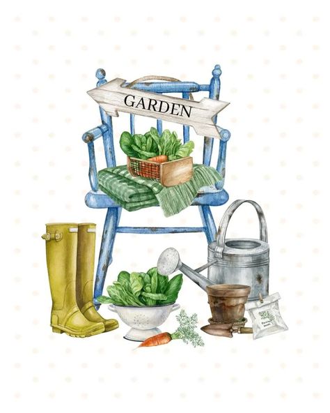 FREE PRINTABLE FARMHOUSE SPRING GARDENING VIGNETTE PART 2 - The Cottage Market Spring Printables Free, Gardening Crafts, Spring Gardening, Spring Printables, Cottage Market, Free Vintage Printables, Free Printable Art, Digi Stamp, Spring Art