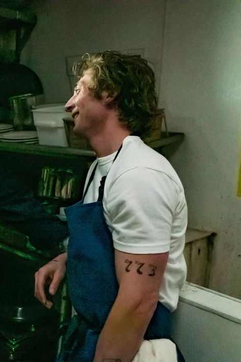 Jeremy Allen White The Bear Tattoos, Carmy Berzatto Tattoo, Lip Gallagher Tattoo, Jeremy Allen White Tattoo, Jeremy Allen White The Bear, The Bear Carmy, Chest Tattoo With Meaning, The Bear Tv Show, Tattoo On Chest