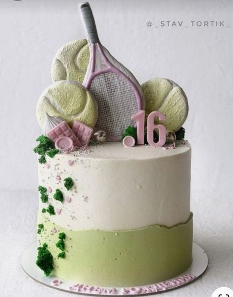 Tennis Themed Birthday Cake, Tennis Cakes Ideas, Tennis Cakes Birthday, Pickleball Themed Cakes, Tenis Cake Birthdays, Pickleball Cake Ideas, Tennis Cake Ideas Birthdays, Tennis Theme Cake, Tennis Birthday Cake