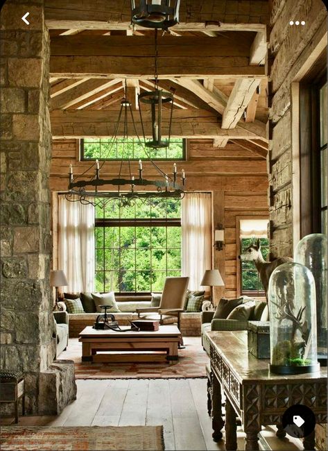 Log Home Decorating Ideas, Colorado Interior Design, Log Cabin Kitchens, Log Home Kitchens, Log Home Interiors, Log Home Decorating, Mountain Ranch, Cabin Kitchens, Country Interior