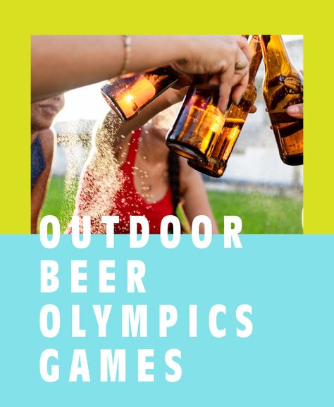 Beer Fest Games, Beach Olympics Adults, Beer Games Drinking Ideas, Adult Beer Olympics, Drinking Yard Games For Adults, Drinking Relay Games, Bachelorette Beer Olympics Games, Bar Olympics Games, Drink Olympics Games