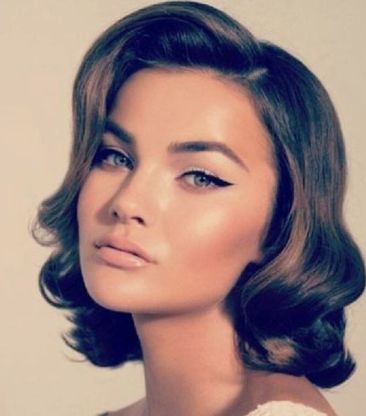 Retro Bob, 50s Hairstyles, How To Curl Short Hair, Prom Hairstyles For Short Hair, Ladies Short, Retro Hairstyles, Short Haircuts, Short Hairstyles For Women, Vintage Hairstyles