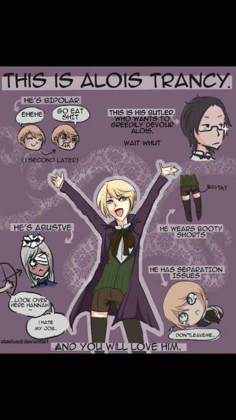 Ciel And Alois, Black Butler Alois, Black Butler Comics, Yes My Lord, Black Butler Meme, Black Butler Funny, Alois Trancy, Black Butler Characters, Anime Zodiac