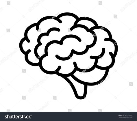 Brain or mind side view line art vector icon for medical apps and websites #Ad , #AD, #view#line#side#Brain Brain Vector, Brain Icon, Brain Drawing, Line Art Vector, File Design, Human Art, Flat Icon, Good Notes, Side View