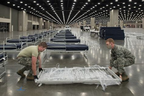 Many field hospitals went largely unused, will be shut down World Cup Stadiums, Stony Brook University, Old Westbury, New Hospital, Construction Firm, Army Corps Of Engineers, Soccer World, College Campus, Atlantic City