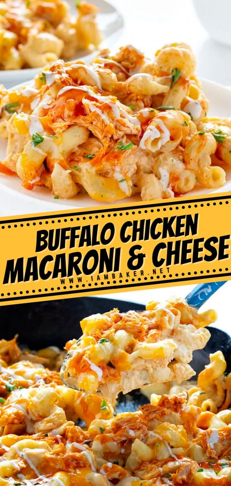 Chicken And Mac And Cheese, Buffalo Chicken Macaroni And Cheese, Chicken Macaroni And Cheese, Chicken Mac And Cheese Recipe, Buffalo Chicken Mac And Cheese, Chicken Mac And Cheese, Chicken Macaroni, Smoothies Vegan, Buffalo Chicken Recipes