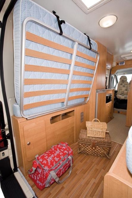 Diy Camper Van, Campervan Bed, Bed High, Camper Beds, Van Bed, Cargo Trailer Camper, Conversion Van, Sprinter Van Conversion, Van Conversion Interior