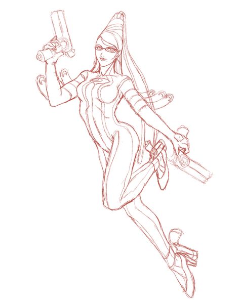 Bayonetta Bayonetta Pose Reference, Bayonetta Drawing, Bayonetta Tattoo, Bayonetta Fanart, Bayonetta Art, People References, Grayscale Image, When Im Bored, Pencil Sketches