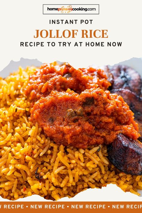 jollof rice with meat on a plate African Rice Recipes, African Rice, Jollof Rice Recipe, Vegetarian Chicken, Jollof Rice, African Recipes, African Food, Rice Recipe, Satisfying Food