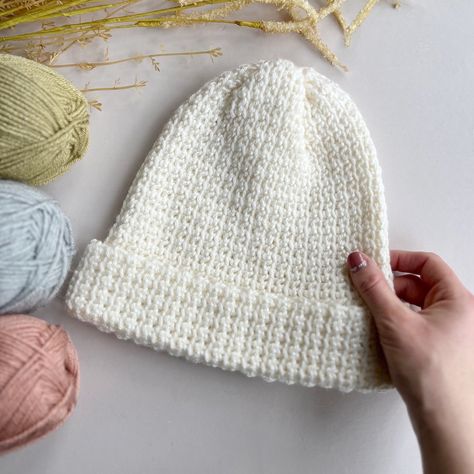 Free Crochet Beanie Pattern, Crochet Baby Cap, Beanie Pattern Free, Crochet Beanie Pattern Free, Crochet Adult Hat, Crochet Baby Beanie, Easy Crochet Hat, Crochet Baby Hat Patterns, Crochet Winter Hats