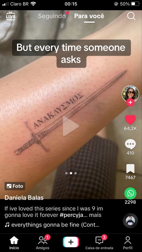 Percy Jackson Tattoo, Greek Tattoos, Dad Tattoos, Dream Tattoos, Percy Jackson Fandom, Greek Myths, Skin Art, Minimal Tattoo, Percy Jackson And The Olympians