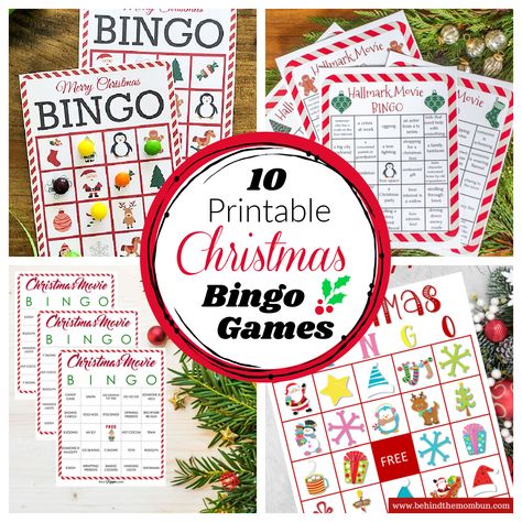 10 Free Printable Christmas Bingo Games – Fun-Squared Games To Play At Christmas, Bingo Printable Free, Quick Easy Crafts, Christmas Bingo Printable, Xmas Activities, Fun Christmas Party Ideas, Christmas Bingo Game, Christmas Decor Gifts, Fun Games To Play