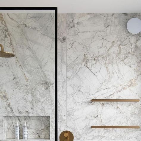 Mandarin Stone on Instagram: "We love this fabulous pairing of our large format, textured marble effect Arena Brushed with glazed brick tiles, Hoxton Grey. Both timeless and practical porcelain tiles they provide the perfect backdrop in this gorgeous bathroom design by @h2hdesign_london 🙌🏻🙌🏻
📷 @mattgamblephoto" Large Format Marble Tile Bathroom, Mandarin Stone Bathroom, Glazed Brick Tiles, Mandarin Stone, Glazed Brick, Timeless Bathroom, Gorgeous Bathroom, Brick Tiles, Porcelain Tiles