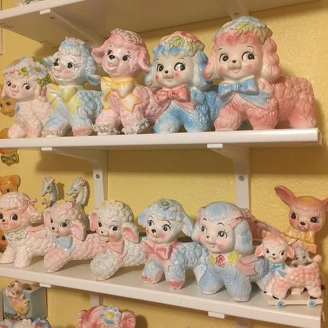 Vintage Toy Collection, 50s Nursery, Vintage Kitsch 1950s, 50s Toys, Rushton Dolls, Rushton Toys, Kitschy Decor, Kitsch Decor, Doll Aesthetic