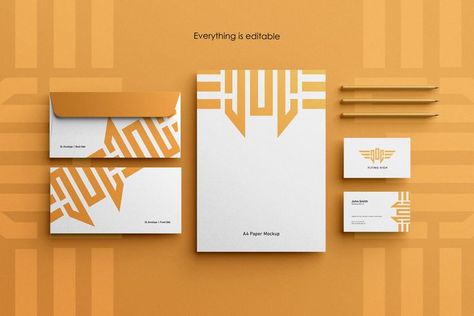 Luxury Stationary, Corporate Identity Mockup, Mockup Envelope, Branding Identity Mockup, Corporate Stationary, A4 Envelope, Stationary Branding, Business Envelopes, Paper Mockup