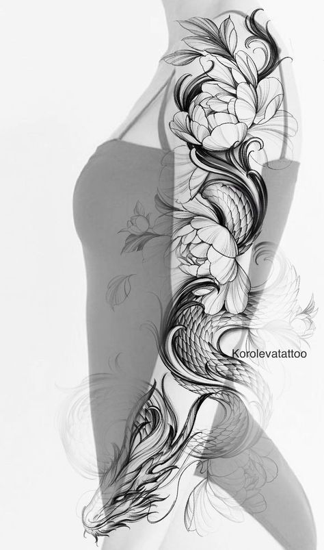 Venom Tattoo, Zeus Tattoo, Model Tattoo, Dragon Sleeve Tattoos, Dragon Tattoo For Women, Full Arm Tattoos, More Tattoo, Muster Tattoos, Dope Tattoos For Women