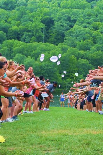 We round up the 9 best adult summer camps. If you like to play hard, try Club Getaway. Summer Camp For Adults, Camp Counselor Activities, Youth Camp Games, Adult Field Day, Camp Cabins, Adult Summer Camp, Summer Camp Aesthetic, Beer Olympics, Camp America