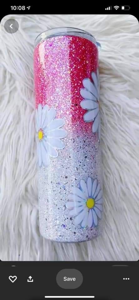 Daisy Tumbler Ideas, Easter Tumbler Ideas, Spring Tumbler Ideas, Cricut Tumbler, Fabric Tumblers, Cup Inspiration, Resin Cups, Epoxy Pens, Lolli And Pops