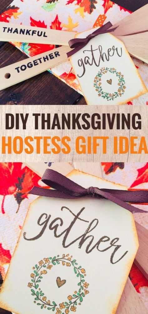 DIY Thanksgiving Hostess Gift - Heat Embossed Wooden Utensils - Simple and pretty gift idea for hostesses. #thanksgiving #hostessgifts #diygiftideas #handstamped Crafts For Thanksgiving, Thanksgiving Gifts Diy, Diy Hostess Gifts, Thanksgiving Meals, Hostess Gifts Thanksgiving, Thanksgiving Hostess, Crafty Mom, Appreciation Ideas, Thrifty Living