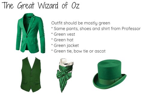 Professor Marvel Wizard Of Oz Costume, Wizard From Wizard Of Oz Costume, Diy Toto Costume Wizard Of Oz, Wizard Of Oz Bounding, Wizard Of Oz Characters Costumes, Wizard Of Oz Wizard Costume, Wizard Of Oz Costume Ideas Diy, Oz Costume Ideas, Wizard Of Oz Spirit Week