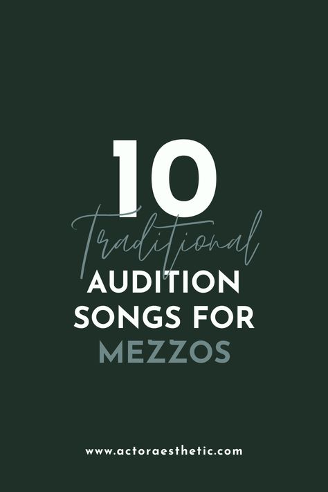 Songs For Altos, Musical Theatre Audition, Theatre Audition, Musical Theatre Songs, Voice Auditions, Actor Aesthetic, Audition Songs, Acting Auditions, Singing Techniques