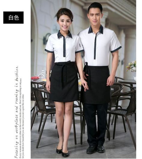 Waiter Uniform Design, Hotel Uniforms, Inca Art, Restaurant Uniform, Summer Restaurant, Chinese Food Restaurant, Waitress Uniform, Waiter Uniform, Professional Uniforms