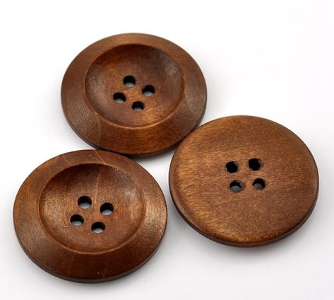 HOUSWEETY 50PCs Coffee 4 Holes Round Wood Sewing Buttons 30mm1 1/8 Dia. -- You can get additional details at the image link.(It is Amazon affiliate link) #ScrapbookingAccessoriesIdeas Picture Transfer To Wood, Exterior Entry Doors, Wood Exterior, Pretty Coffee, Crochet Supplies, Button Picture, Office Crafts, Craft Room Office, Sewing Buttons